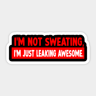 Funny and motivational workout text Sticker